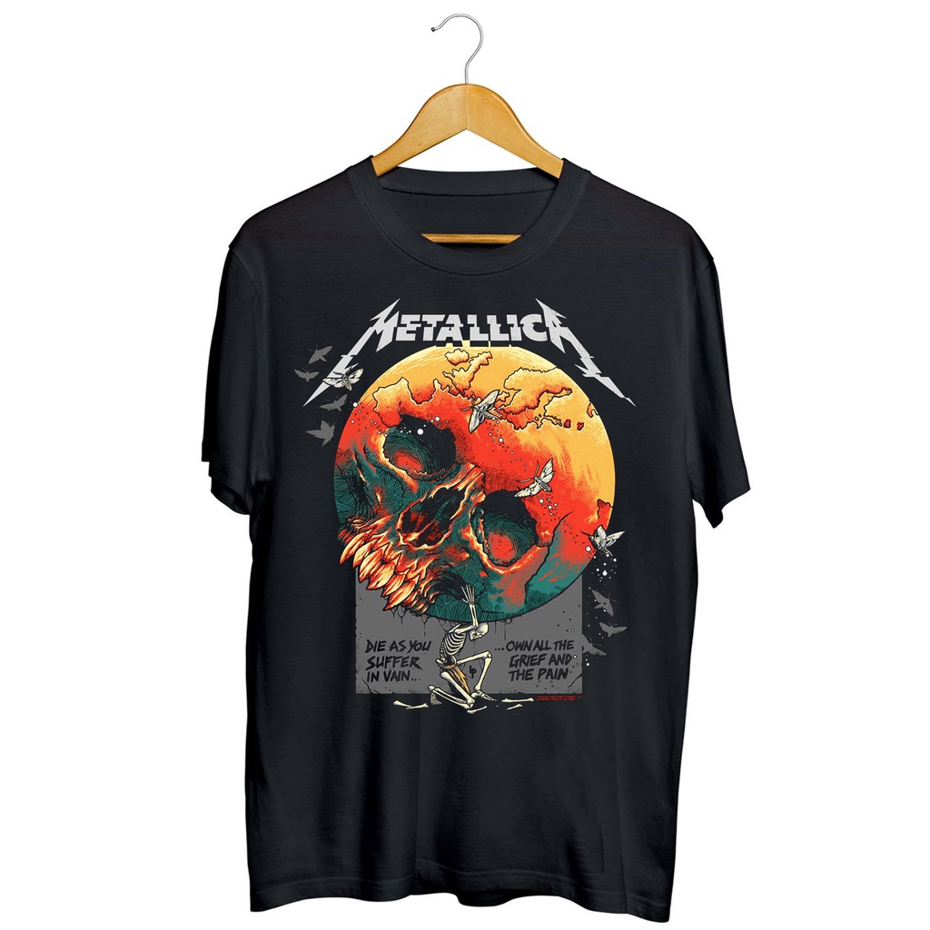 KAOS BAND METALLICA / KAOS METALLICA SERIES / METALLICA / BAJU MUSIK METAL ROCK