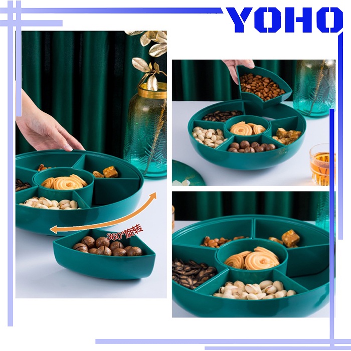 Penyimpanan Kompartemen Berputar /Snack/Buah/Candy