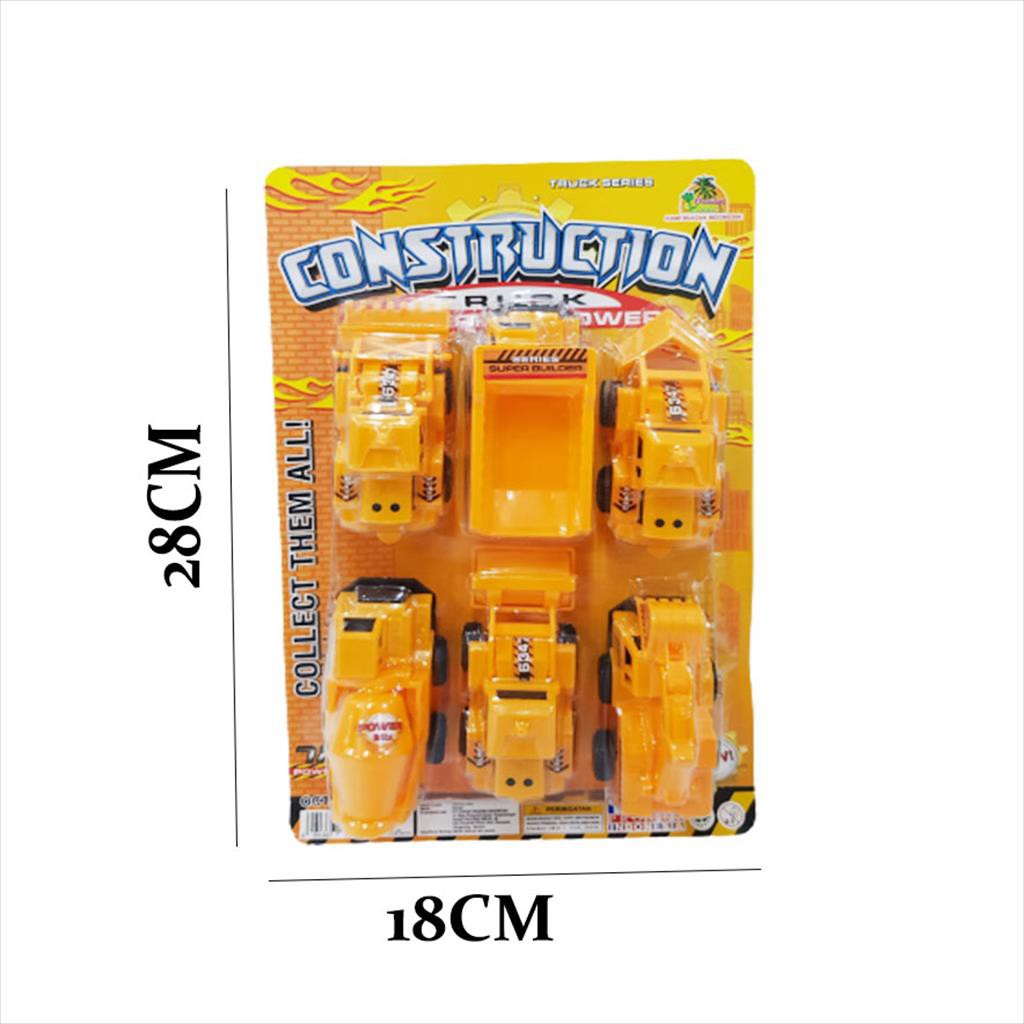 Construction Truck 6 Pcs mainan anak edukasi kontruksi Mainan Anak Truk Pasir/ 6347