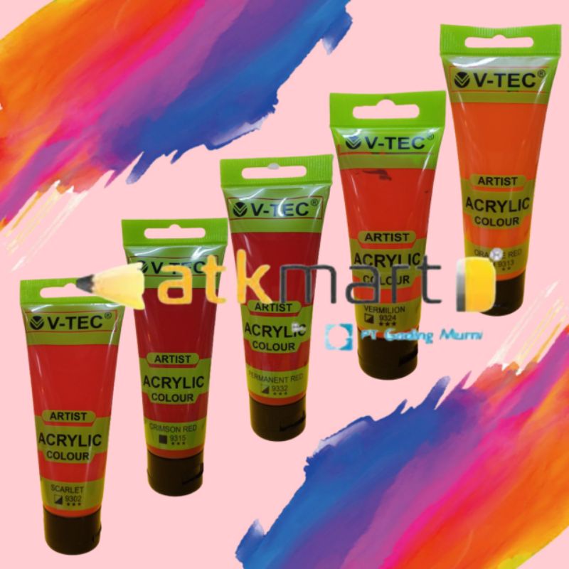 

V-TEC ACRYLIC COLOUR RED