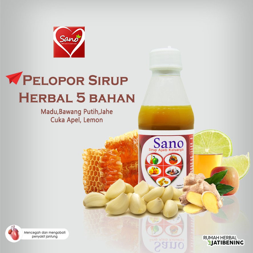 

SANO Herbal Jus Bawang Putih Jahe Lemon Madu Cuka Apel - 125ml