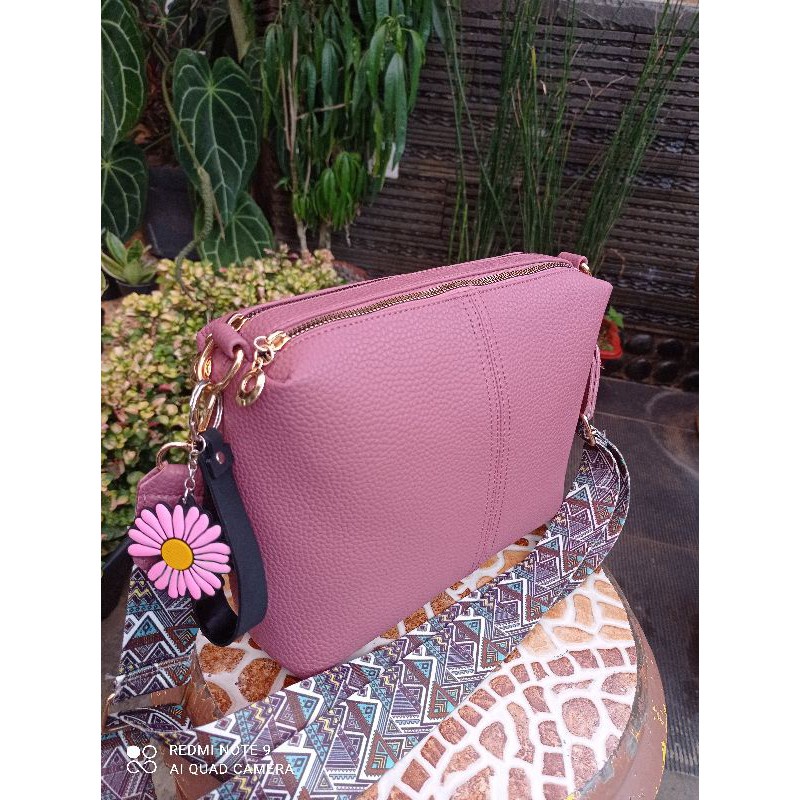 Kamilahstuff Tas Selempang Papirut Wanita Aster