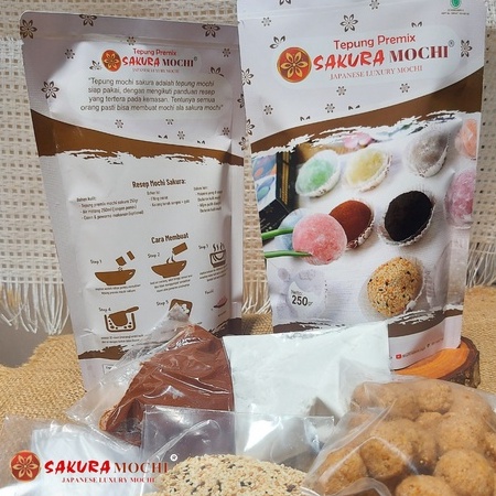 Paket komplit DIY Mochi Jepang - Tepung premix + Filling