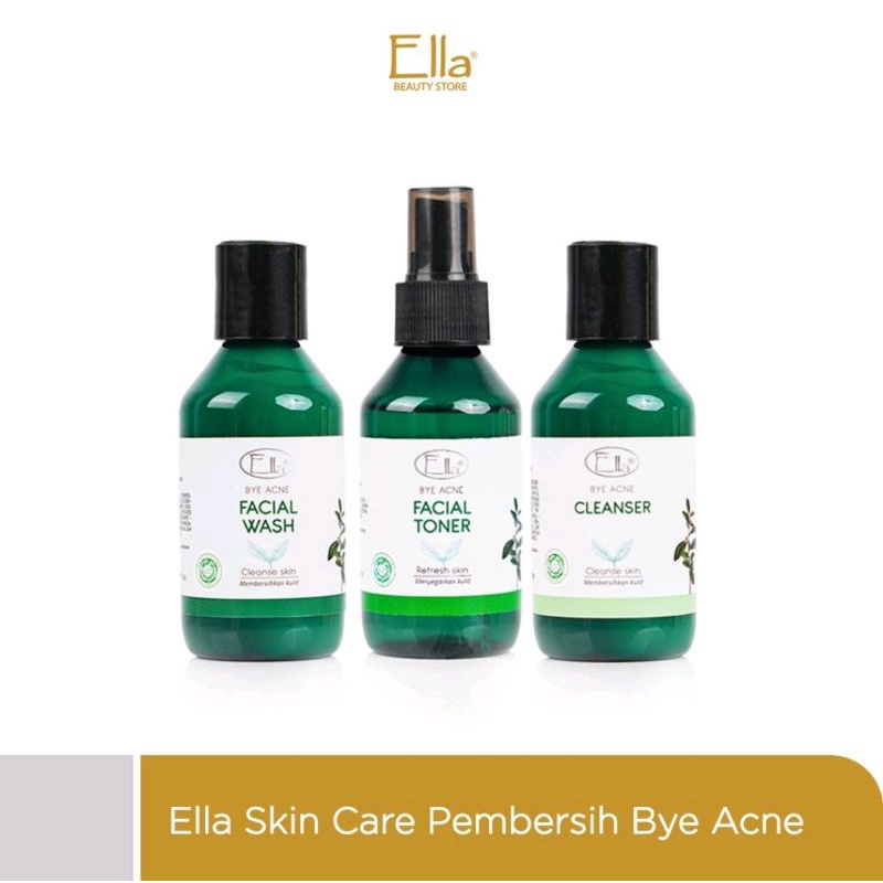 Paket pembersih Bye Acne Ella skincare