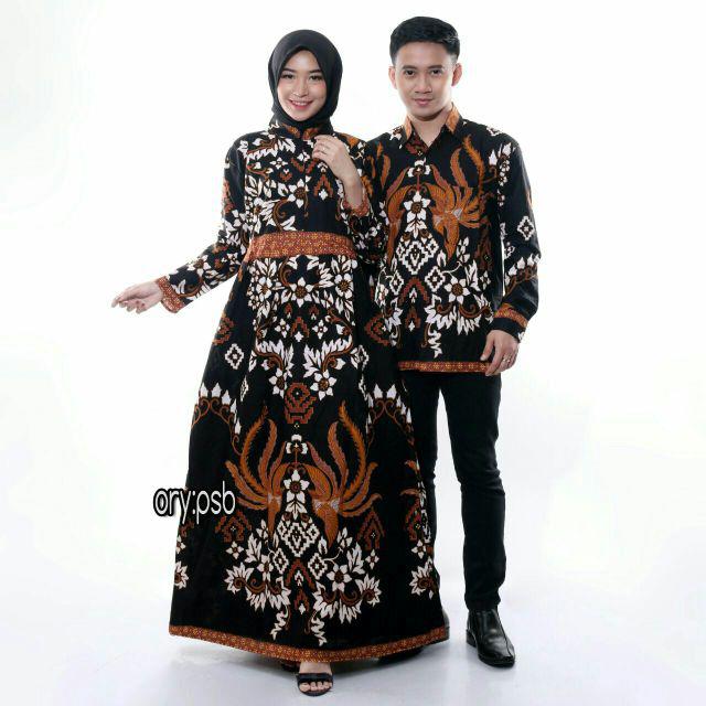 Batik couple keluarga sania ruffle ori ndoro jowi-1