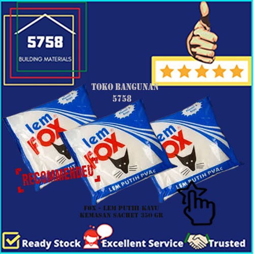 

FOX Lem Putih Kayu Sachet Kemasan Plastik Biru 350 Gr