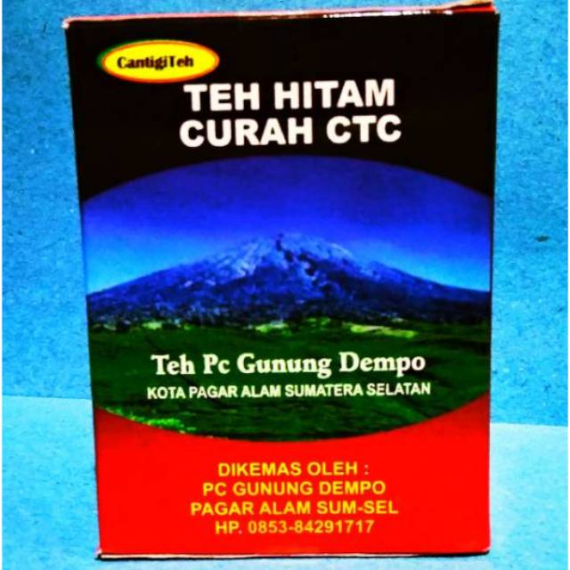 

Teh Kesehatan Teh CTC Pagaralam Gunung Dempo 150 grm