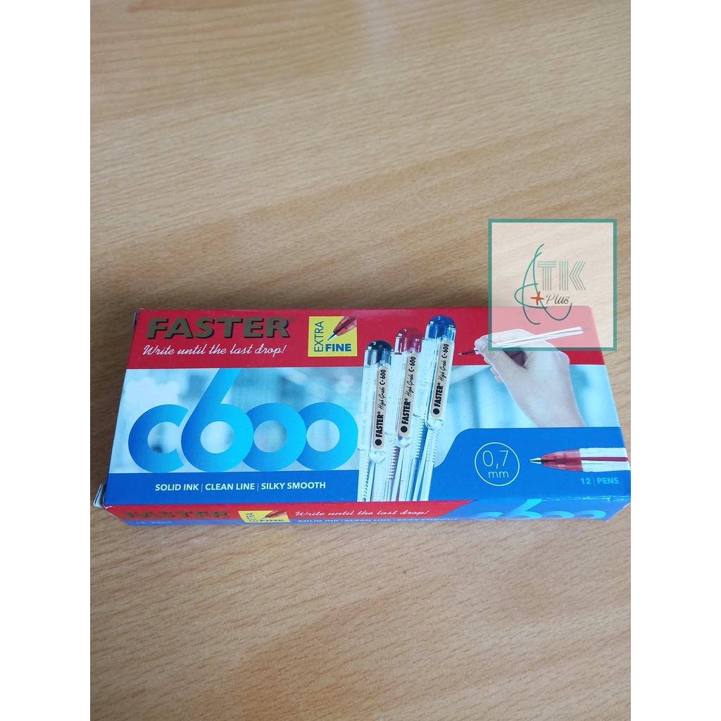 

Pulpen Pen Faster C600- Warna HITAM