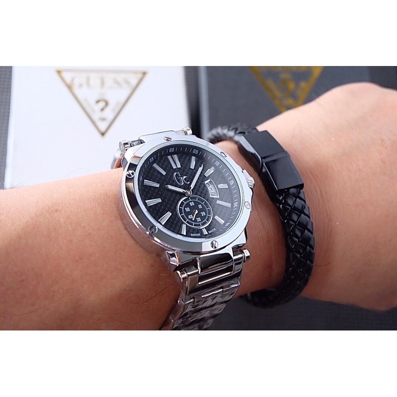 jam tangan pria GC detik aktif dapat gelang