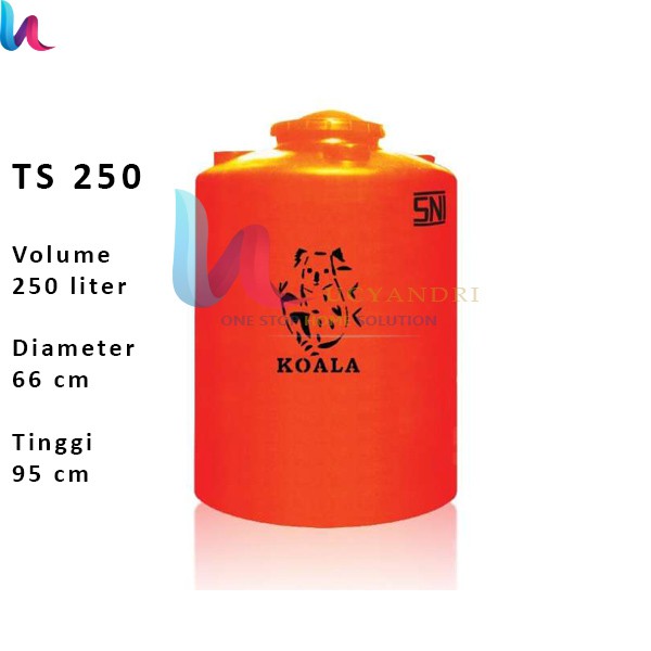 Tangki Air KOALA TS 250 Volume 250 Liter Toren Tandon