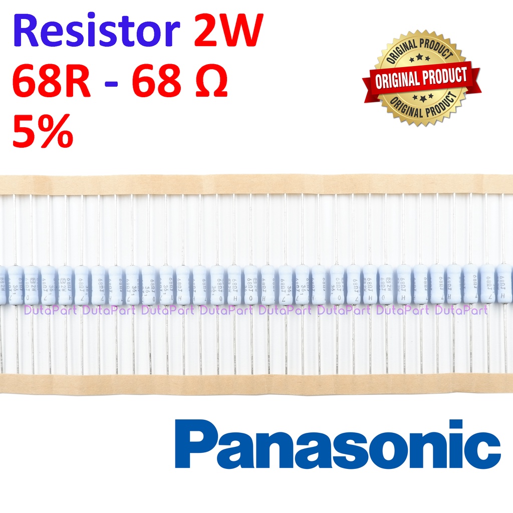 Resistor 68 Ohm 2 Watt 5% ORIGINAL PANASONIC 2W 68R HIGH QUALITY