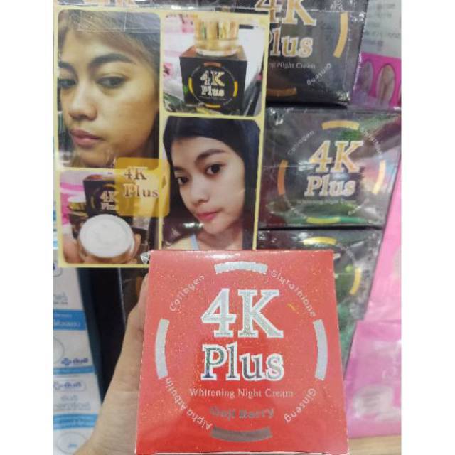 (READY) NEW 4K RED GOJI BERRY WHITTENING NIGHT CREAM FOR ACNE. ORI THAILAND 100% HANDCARRY