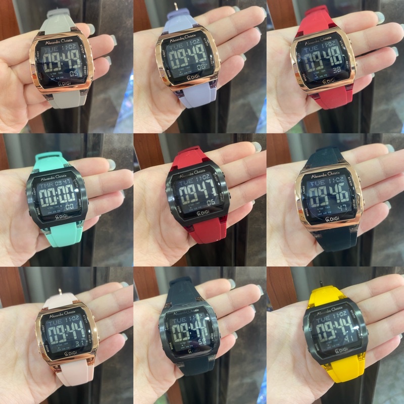 JAM TANGAN WANITA PRIA UNISEX ALEXANDRE CHRISTIE AC9348 AC 9348