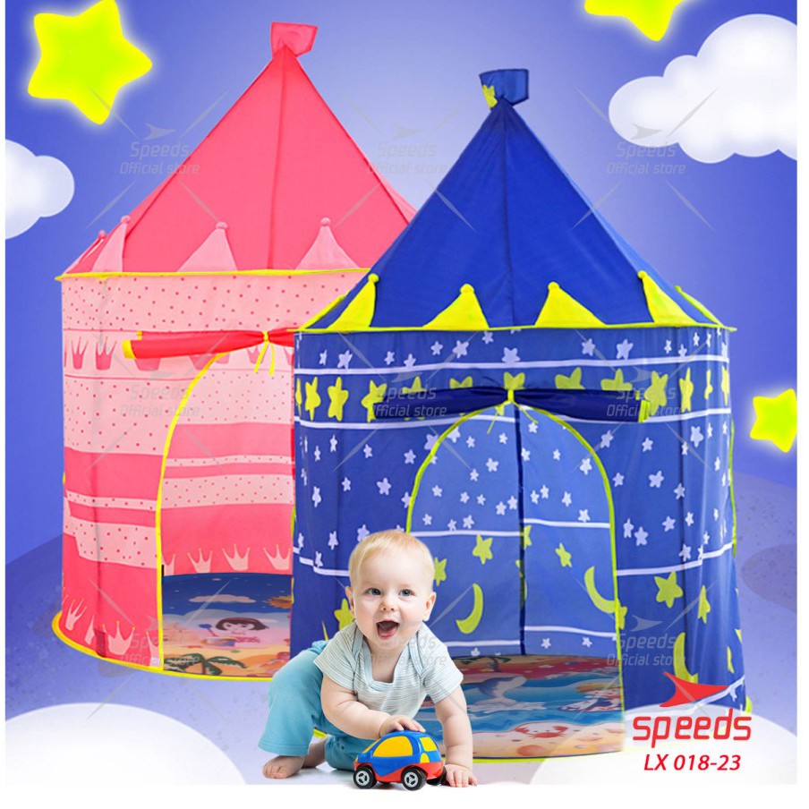 MAINAN TENDA ANAK PEREMPUAN KARAKTER DESAIN BENTUK CASTLE ISTANA TENDA CASTLE TENDA CEWEK