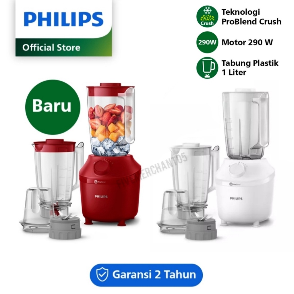 Blender Philips HR 2042 Plastik 1 Liter Blender Philips 2042 Pelumat Philips HR-2042 Blender Philips Plastik Murah