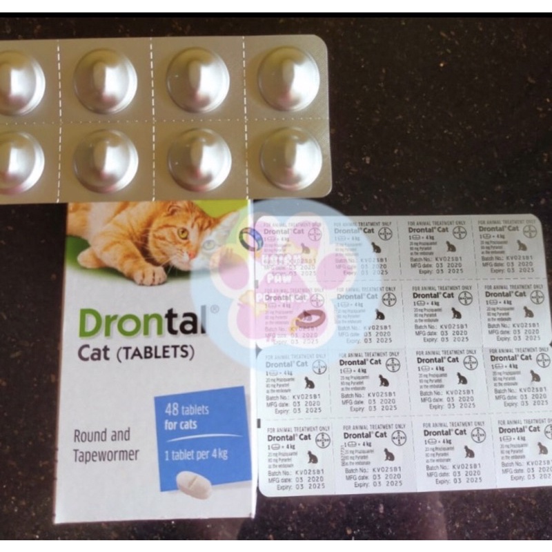 Drontal Cat Original 1 PCS Obat Cacing Kucing Drontal Cat 100% ORIGINAL