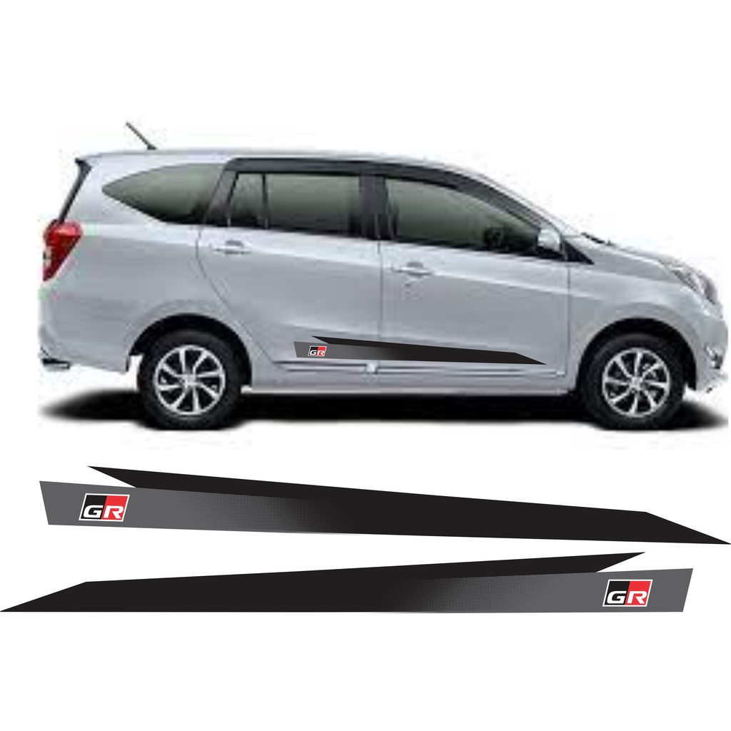 striping stiker lis samping mobil sigra stiker GR SIGRA CALYA