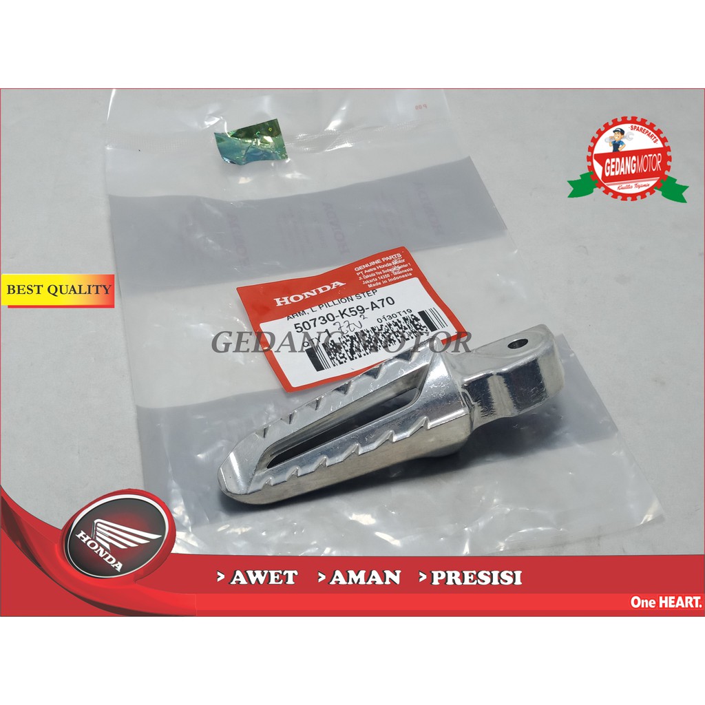 FOOTSTEP PIJAKAN BELAKANG NEW VARIO 150 LED 125 LED KIRI ASLI AHM K59