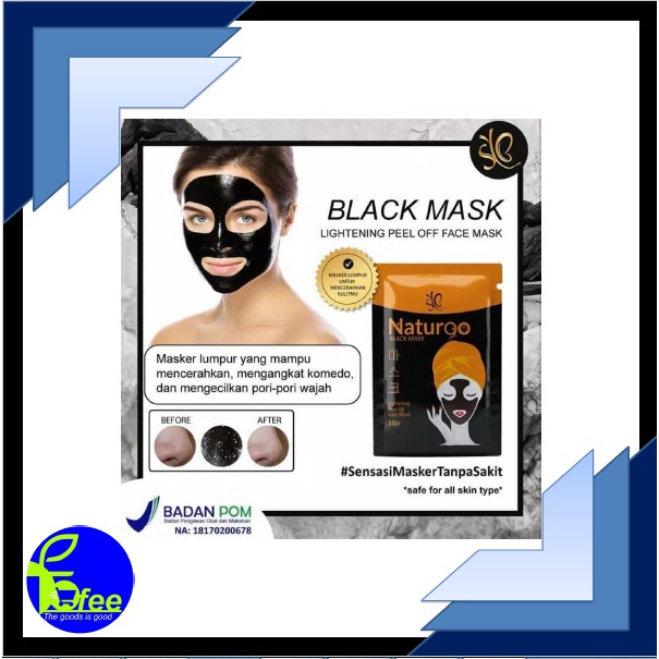 [LOCAL] - SYB Masker Naturgo Black Mask Sheet Mask