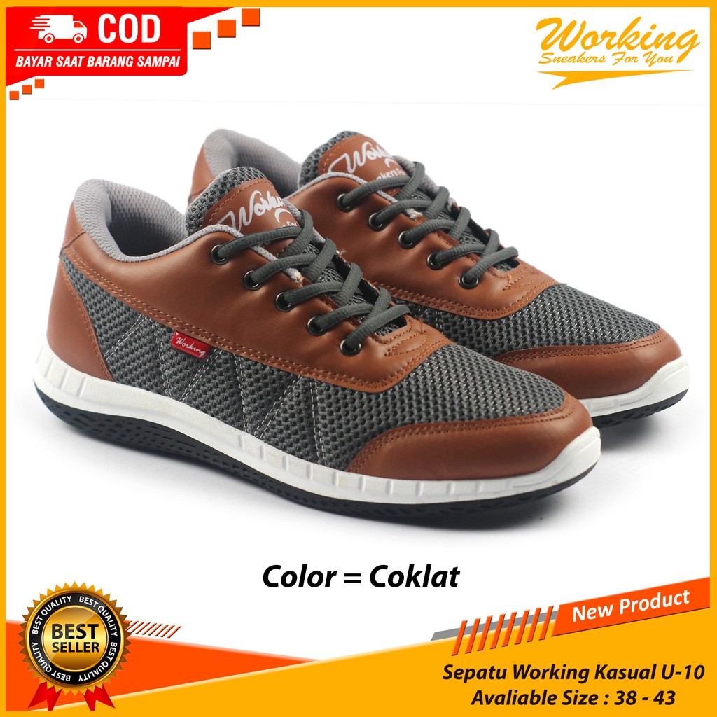 Sepatu Pria Kasual Working U-10