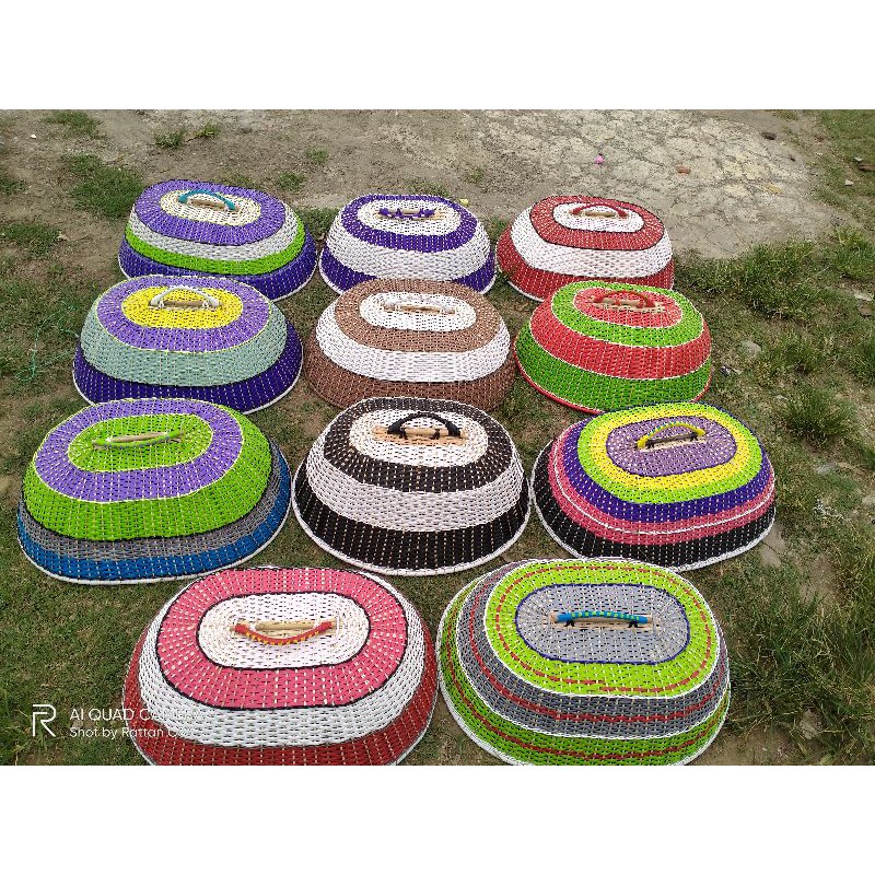 Tudung saji oval ukuran besar 50*70 Rotan sintetis