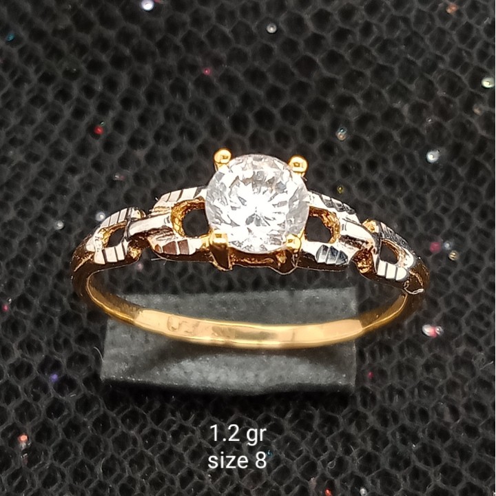 Cincin Emas 17K - 1.2 gr Kadar 750 - 1659