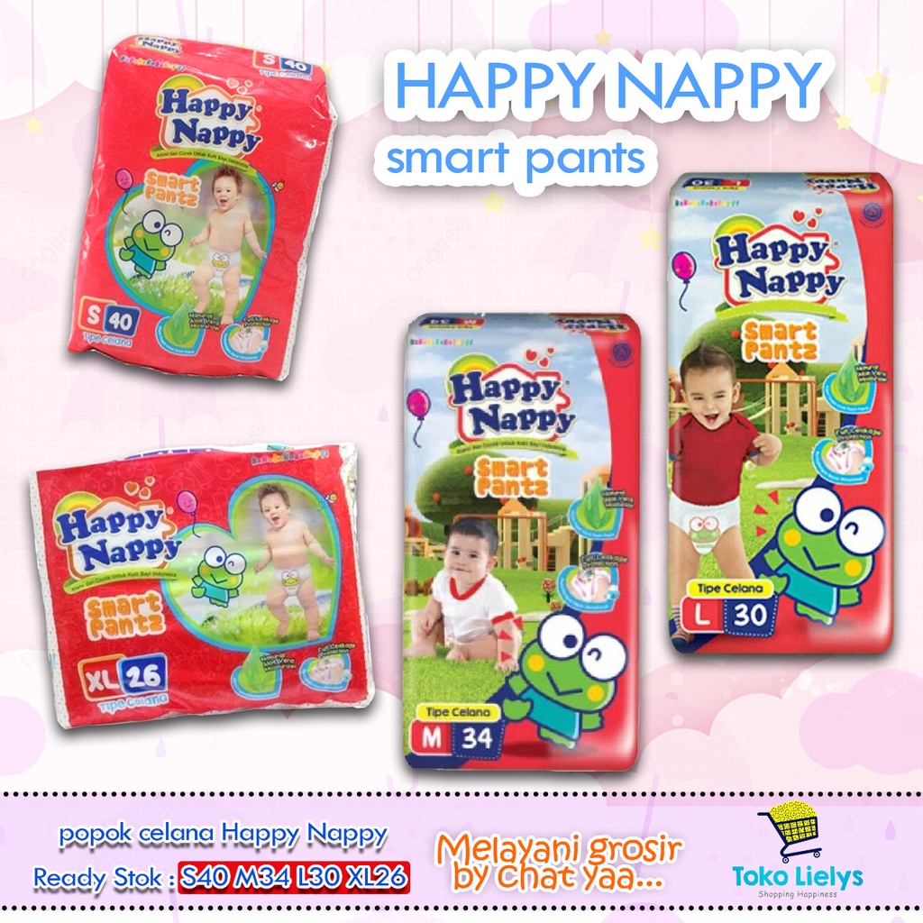 BABY HAPPY NAPPY SWEETY MAMYPOKO MERRIES MAMY POKO SWEETY BRONZE pants popok celana S40 M34 L30 XL26