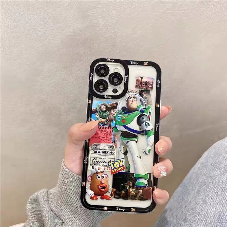 Soft Case Silikon TPU Transparan Desain Buzz Lightyear Untuk IPhone 14 12 13 11 Pro XS Max SE2 6 6S 7 8 Plus X XR