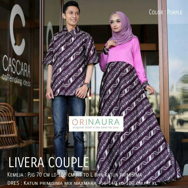 SET GAMIS BATIK LIVERA COUPLE BY ORI NAURA