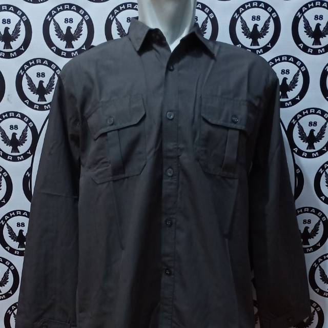 Kemeja Lapangan Kemeja PDL kemeja Polos Abu Abu kemeja Outdoor