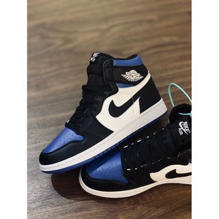Jual Sepatu Pria Wanita Ni ke Air Jordan Biru Mid / Light Smoke Grey