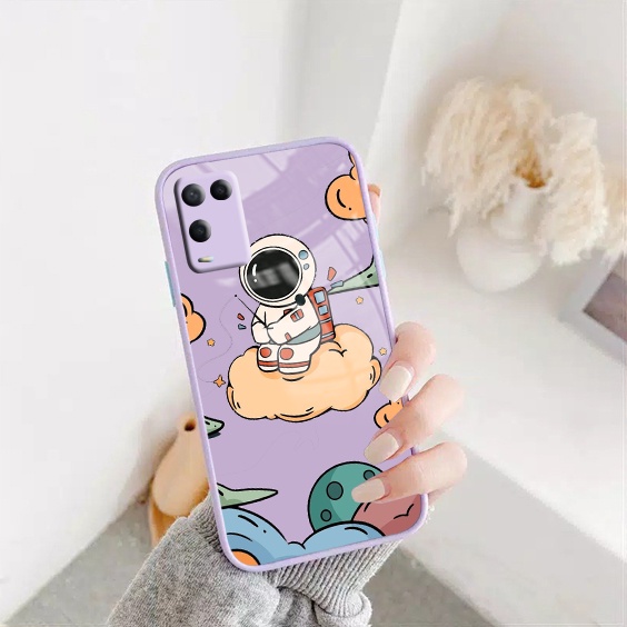 [SC198] Softcase Glass Kaca Ungu/Lilac Oppo A15 - Case Hp Oppo A15 - Casing Handpone Oppo A15 - Sili