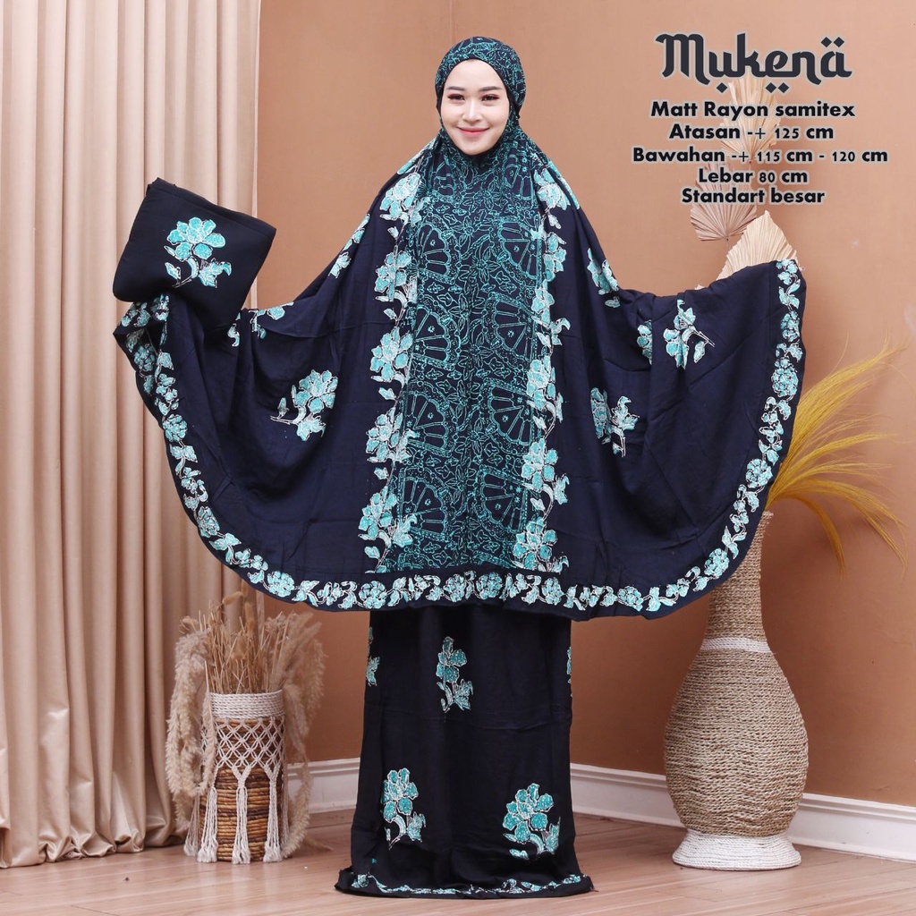 MUKENA BATIK CAP PEKALONGAN BAHAN RAYON MUKENA DEWASA