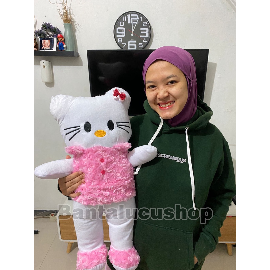 Boneka hello kitty Berdiri Bahan Snail L T60CM