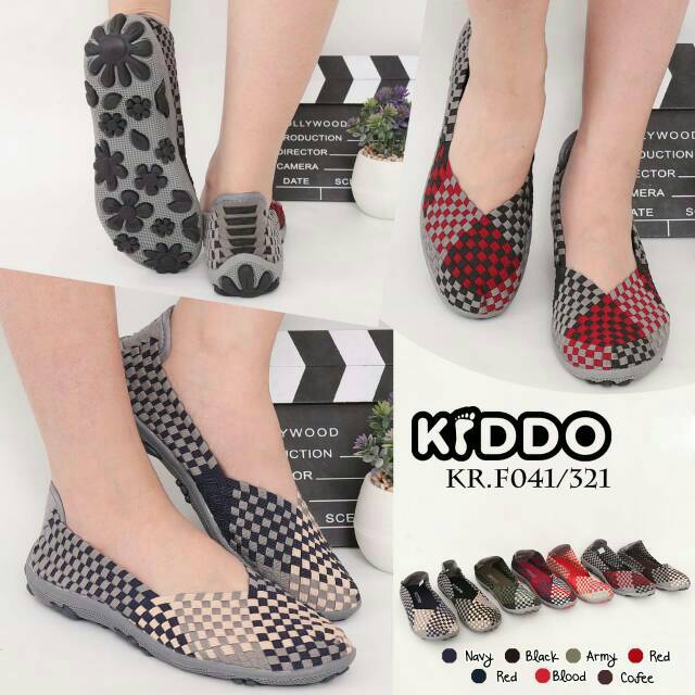 Sepatu Rajut KIDDO F321 Flatshoes ORIGINAL