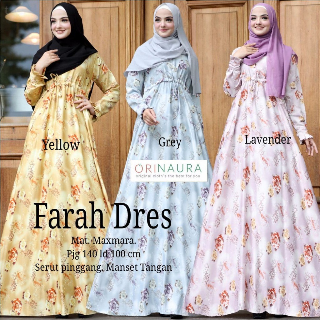 FARAH DRESS GAMIS DEWASA ORI BY ORI NAURA