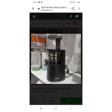 Hurom slow juicer Black tipe H - AA preloved