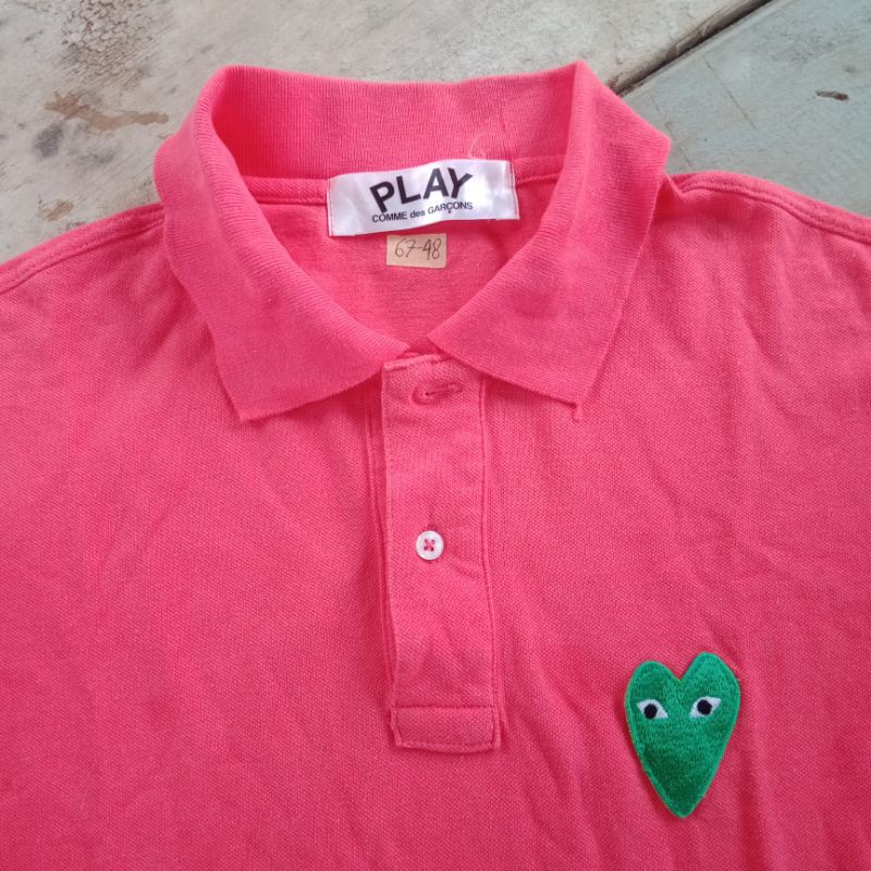 kaos polo shirt play cdg second