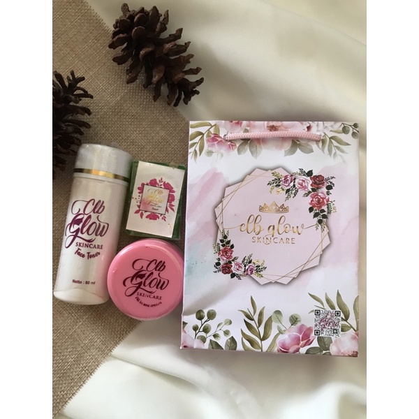 [COD]PAKET CREAM CLB GLOW SKINCARE Original Cream Pemutih Wajah Glowing