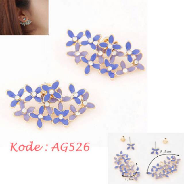 Anting Fashion Korea Ungu - AG526
