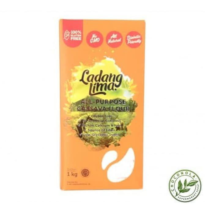 

READY STOCK Ladang Lima Glutten Free All Purpose Cassava Flour Tepung Singkong 1kg TP277