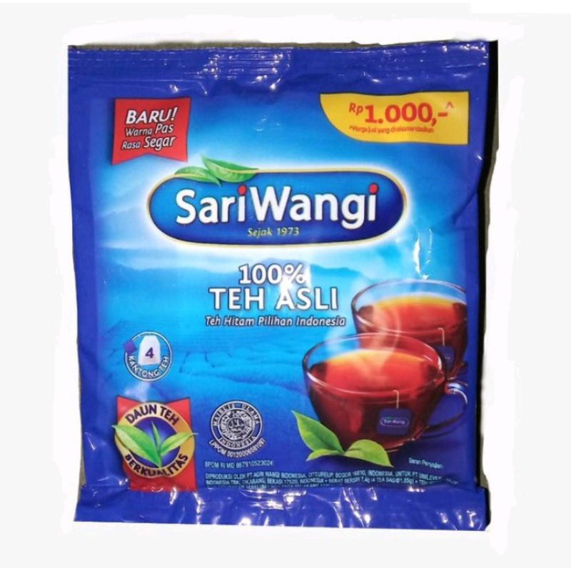 

Teh Sariwangi Sachet Sariwangi Teh Asli Teh Celup isi 4 Teh Celup Sariwangi Teh Sari Wangi Teh Sariwangi Renceng