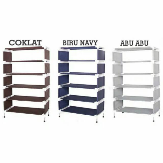 Rak sepatu aluminium