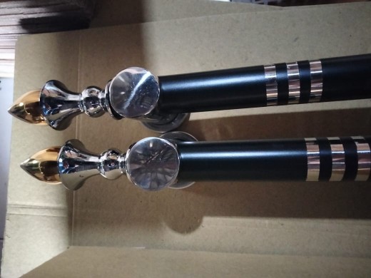 Terbaru Handle Pintu Minimalis Stainless Sawo Hitam Panjang 40 Cm