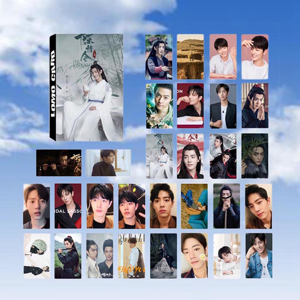 ELEGANT Gift Chen Qing Ling LOMO Card Fans Wang Yibo Message Card Xiao Zhan Postcard Mini Idol Star surroundings The Grand-Master Of Demonic 30 Sheets/Set Photocard