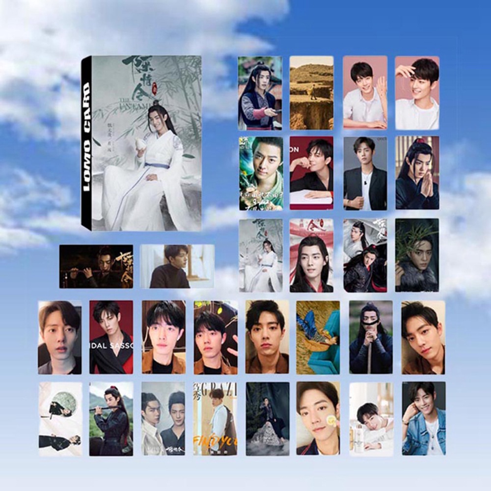 QUINTON 30 Sheets/Set Chen Qing Ling LOMO Card Fans Photocard Xiao Zhan Postcard Gift Mini Idol Star surroundings The Grand-Master Of Demonic Wang Yibo Message Card