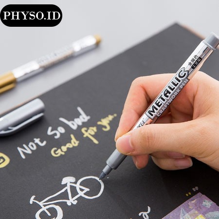 

[PHYSO] SPIDOL WARNA SILVER ATAU GOLD untuk SCRAPBOOK / DIARY / JURNAL - SP1&2