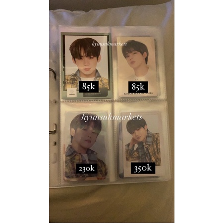 WTS PC PHOTOCARD HYUNSUK TREASURE TRADING CARD TC B C DATA SHEET HMV JAPAN JEPANG