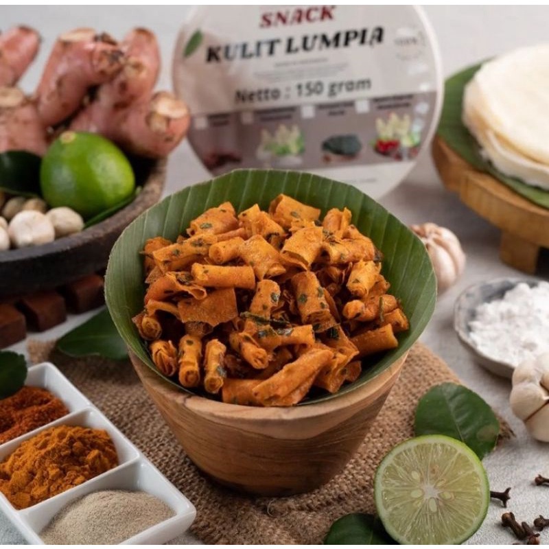 

KERIPIK KULIT LUMPIA - 150GRAM- AYAM GEPREK