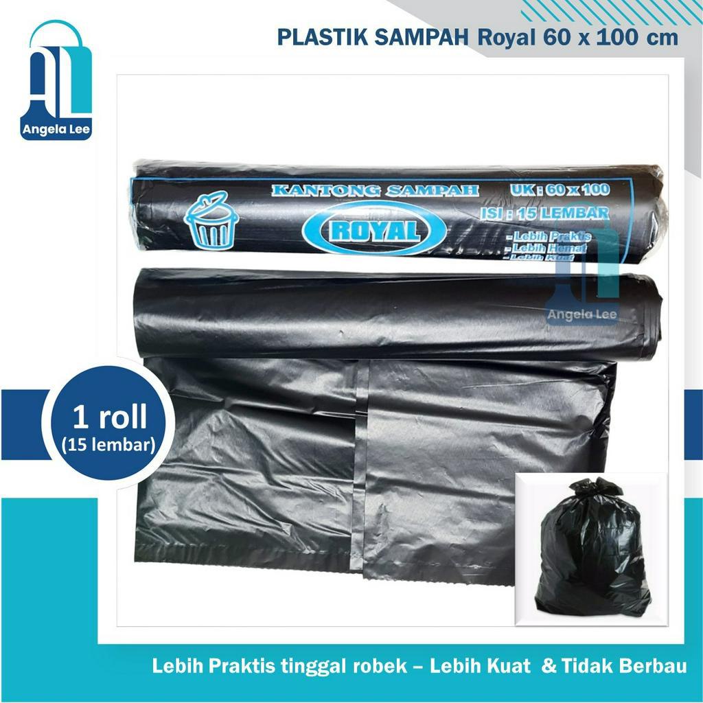 Plastik Sampah Roll / Kantong Sampah Hitam / Trash Bag Premium 60x100